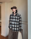 Planet over check shirt