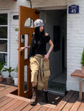 Fold Pocket Pigment Cargo Bermuda Pants
