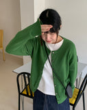 Lacuna Color Round Knit Cardigan