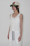 PUNCHING LACE SLEEVELESS BL