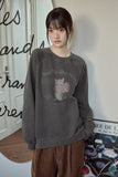 Tabby Love Raglan Pigment Sweatshirt
