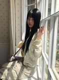 Nichu Flower Pattern Cardigan