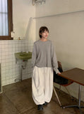 [Unisex] Ollindo Keyring Pintuck Training Banding Wide Pants