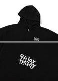 Enjoy CAT Embroidery Hood Zip Up