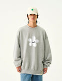 Dot Silhouette Flower Sweatshirt