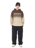 BASIC LOGO OMBRE KNIT HOODIE