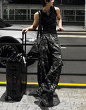 Summer Camo Wide Cargo Pants