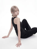MIDNIGHT Solid Mango Sleeveless