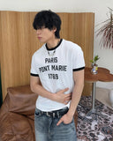 Heize Paris Ringer Short Sleeve Tee
