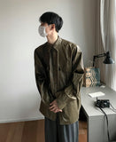 Retro Coated Leather Overshirt