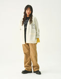 Big Line Bear Smile Knit Cardigan