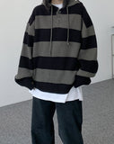 Deepa stripe hood knit