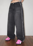 CUT-OFF WIDE DENIM