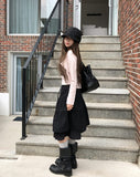 Mien Dot Layered Midi Skirt