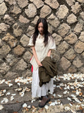 Dazney Lace Frill Long Skirt