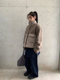 Canyl High-Neck Wool Padded Jumper