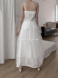 Rie Chiffon Layered Tulle Skirt