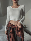 [U-BASIC] Mizuko crop round fleece long sleeves
