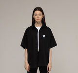 Small Cloud Bear Smile Overfit Short Sleeve Shirt