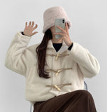 Teddy Bear Collar Winter Point Duffle Jacket