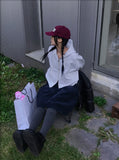 TWO-WAY CROP HOODIE ZIP-UP