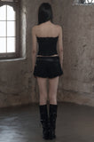 [mnem] Fringe Wash Bustier