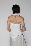 LAYERED HALTER SLEEVELESS