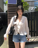 Eileen Ruffle Blouse