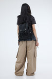 Rope stripe backpack