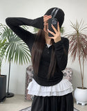 Mic Button Hooded T-Shirt