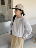 Bander ribbon embroidery sweatshirt