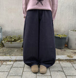Pimmo Banding Raw Denim Balloon Wide Pants