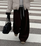 Elma Color Matching Brushed Wide Training Pants