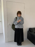 Cutle Corduroy Banding Long Skirt