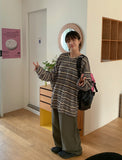 Shio hidden banding cotton wide pants