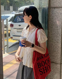 Jutti Dot Ribbon Frill Blouse