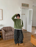 Bato Color Round Boucle Wool Knit