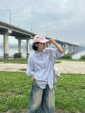 [unisex] Ayont Summer Over Short Sleeve Shirt