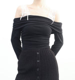 Zenon Lace Off Shoulder Shirt