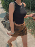 Pudded Cotton Bike Skirt