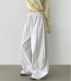 Side Cut Long Balloon Wide Banding Pants