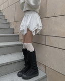 Light Unbalance Tiered Mini Skirt