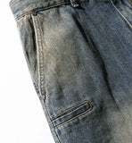 House Washed Denim Pants Blue