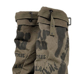 Vintage painted belted mid boots