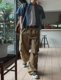 Theo Washed Double Pocket Cargo Pants