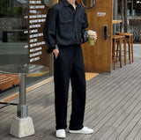 Cover semi wide banding slacks
