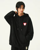 [UNISEX]Bear Heart Back Printing Hoodie