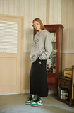 Fatigue Rose Sweat Long Skirt