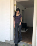 Paulver Eyelet Bootcut Pants