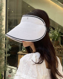 Hello Rattan Banding Sun Cap